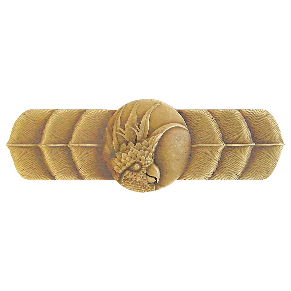Notting Hill NHP-326-AB-L Cockatoo Pull Antique Brass (Horizontal - Left side)